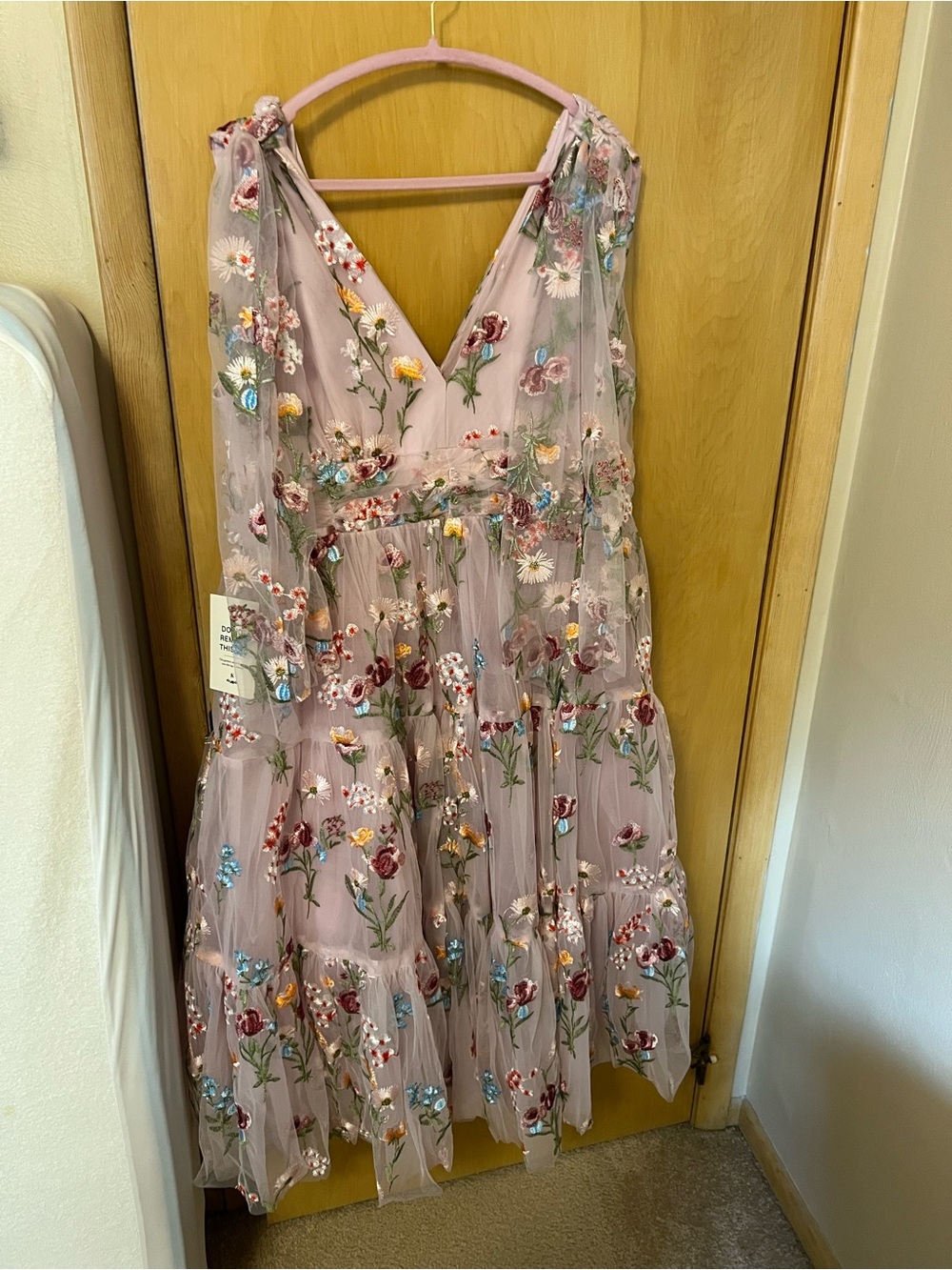 JessaKae Margaret Midi Dress Pink 1X NWT Cottagecore Floral - Picture 4 of 6